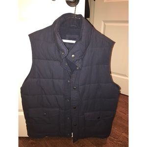 Gap Navy Vest with Exterior Pockets and Buttons